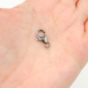 0925NTC3WRBR. 12MM Black Rhodium Trigger Clasp